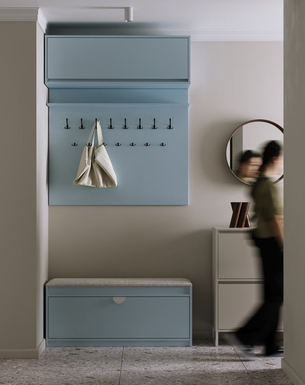 Große Garderobe und Schuhschrank W6+SBS1