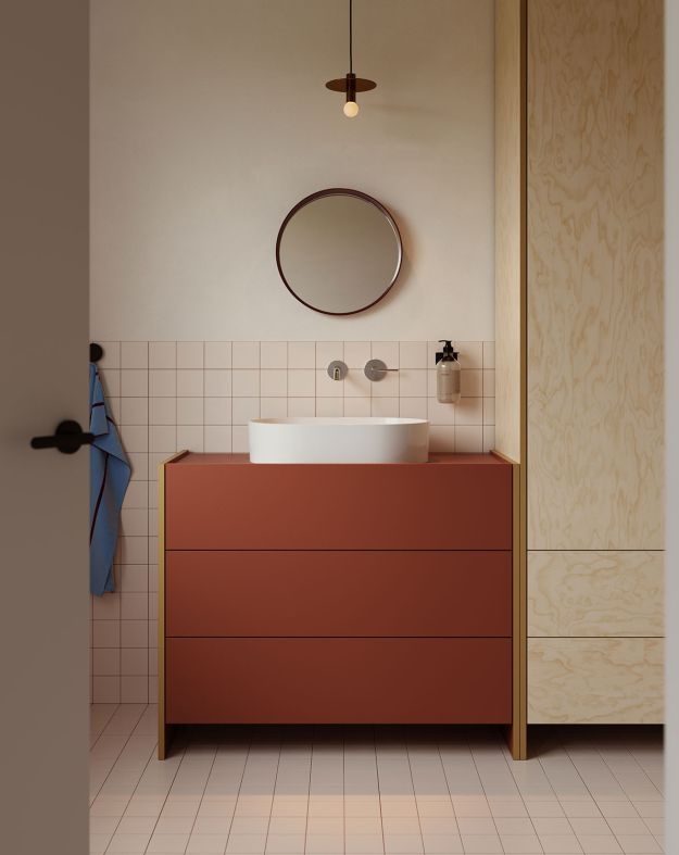 Schrank mit Waschbecken OMNIRES ASKA ASK28