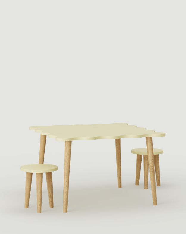 TOKO Tisch mit zwei Hockern STT01