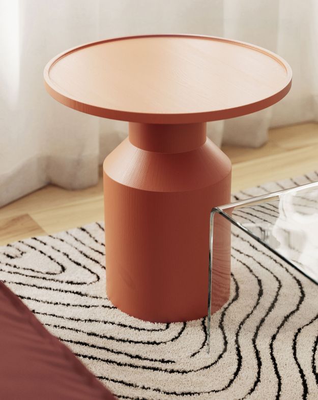 Holz-Couchtisch FLAT SK2 Mandarine
