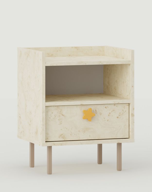 SIGI KIDS Nachttisch mit Regal und Schublade SNS04K