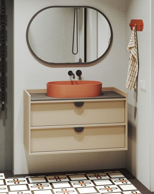 Hängeschrank für Waschbecken SIGI WSU02B