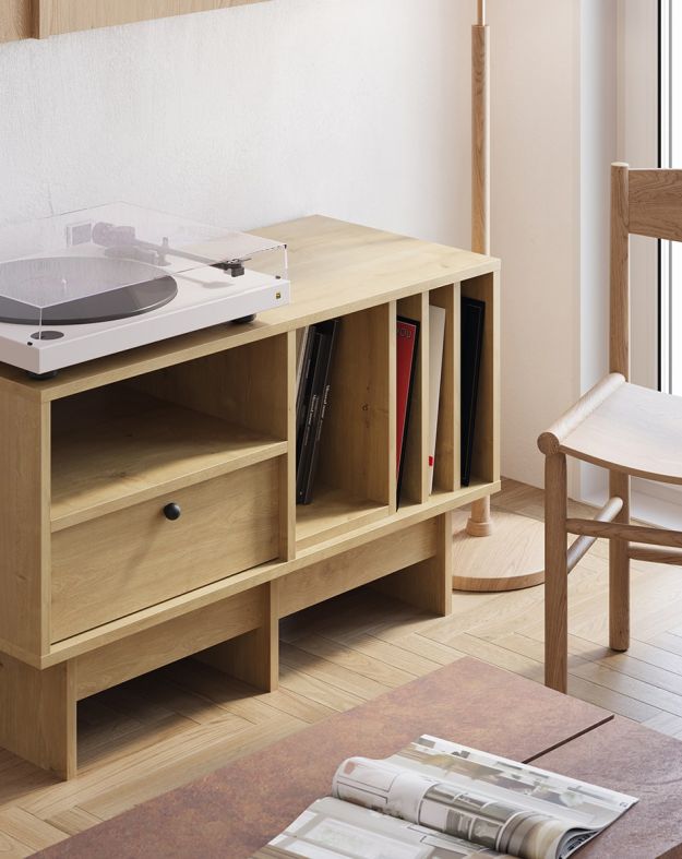 Vinyl-TV-Schrank im JAPANDI-Stil KABE KTV1SW