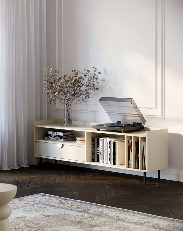 Vinyl-TV-Schrank SIGI STV1SW