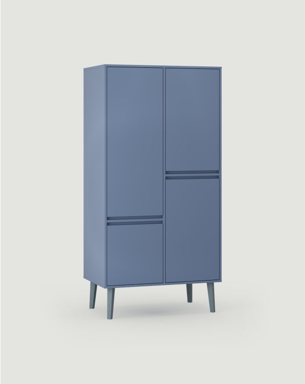 Fenris KIDS tiefer Kleiderschrank mit Stange SZF5K 