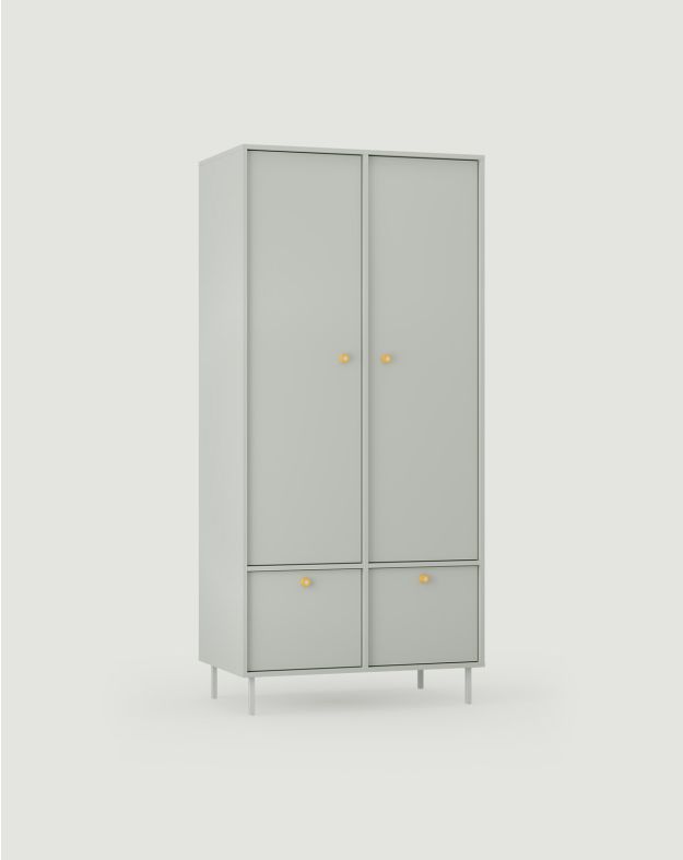 SIGI KIDS Kleiderschrank mit zwei Stangen SZS9K 