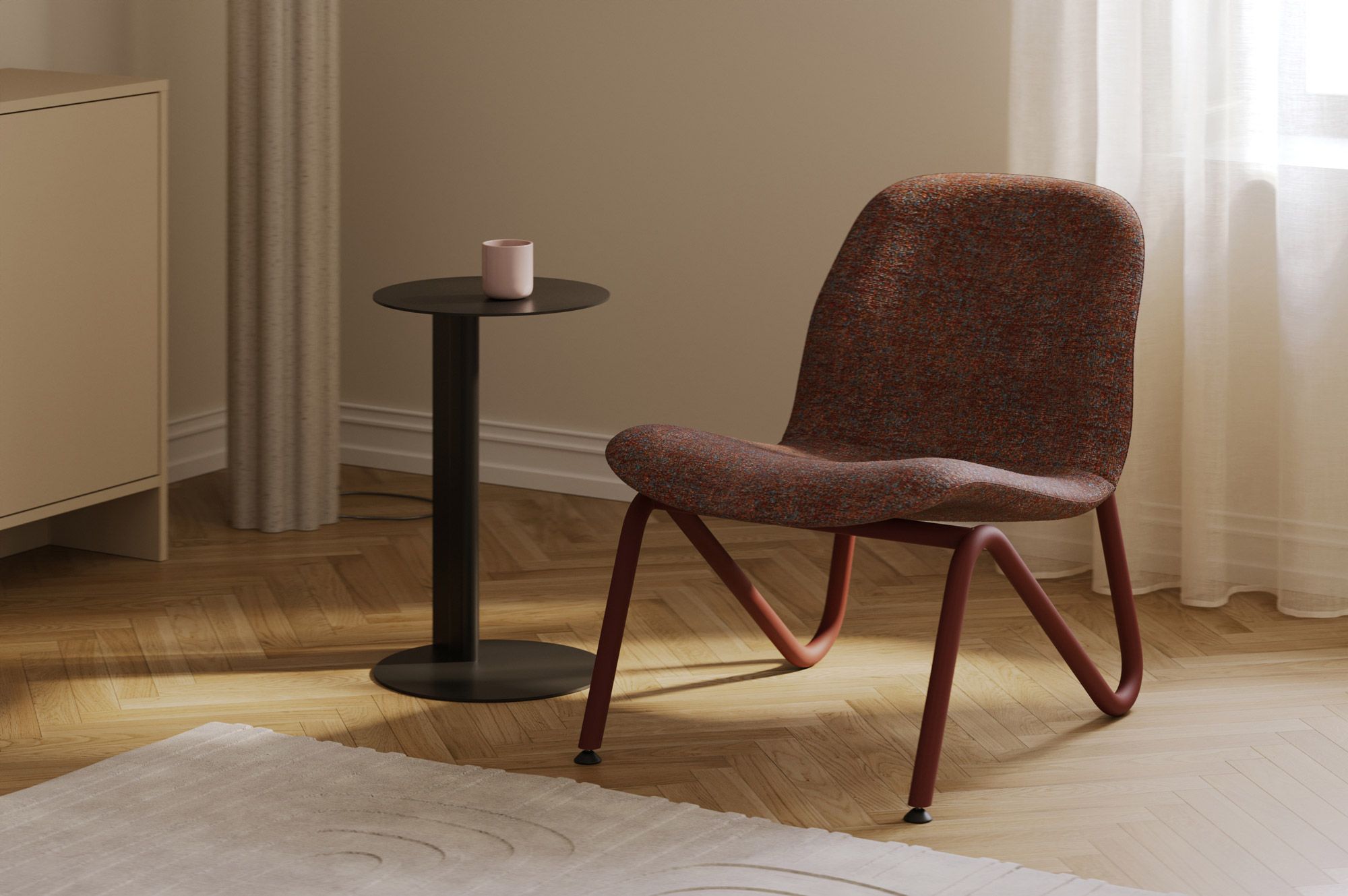 LORS Sessel
Farbe des Gestells: Marsrot
Polsterung: Olmo 01
                            