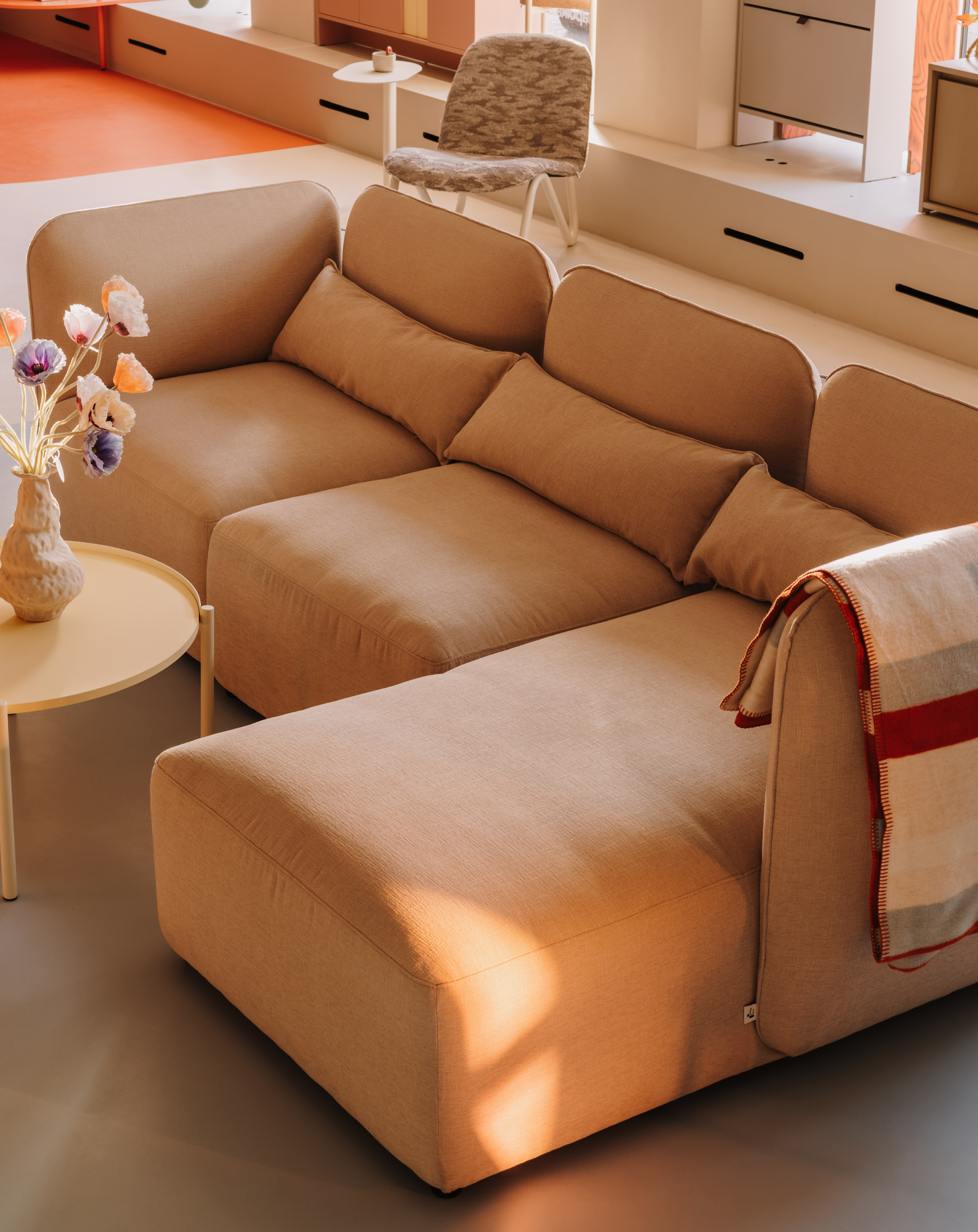 Dreisitziges Ecksofa NEDO NED05L - linke Seite