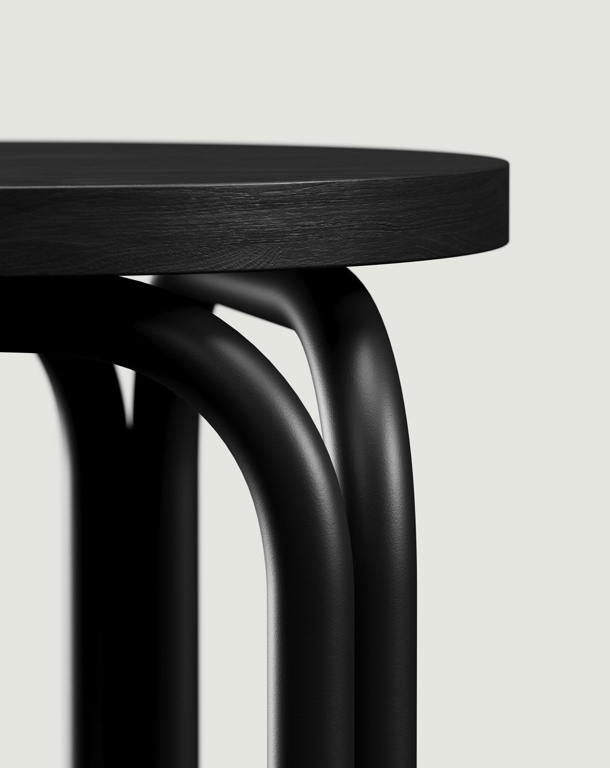 SAL Hocker Schwarzer Onyx