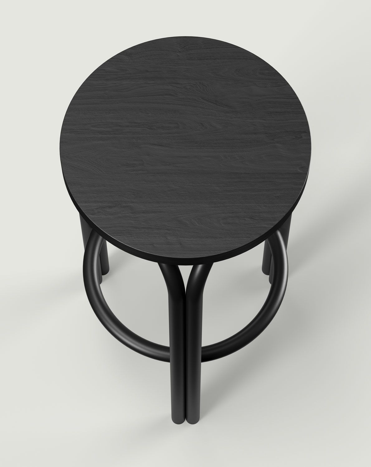 SAL Hocker Schwarzer Onyx