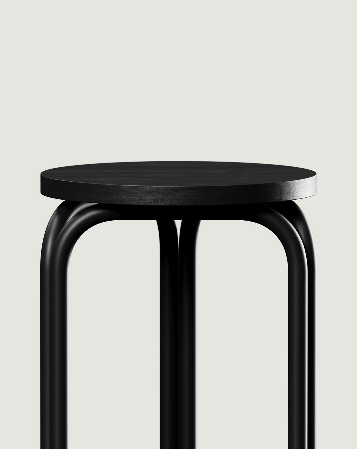 SAL Hocker Schwarzer Onyx