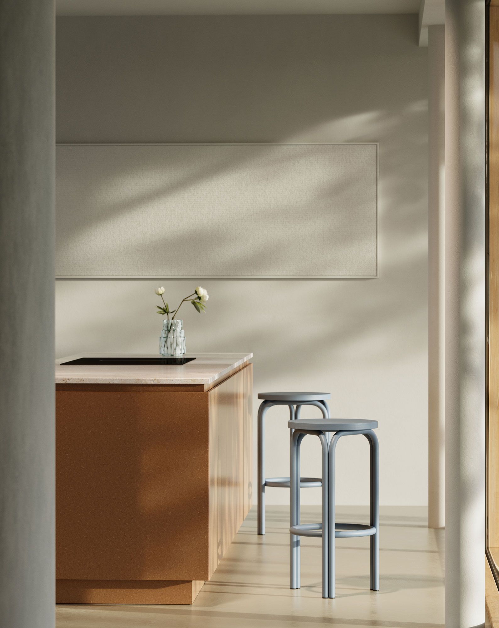Hocker SAL Taubenblau