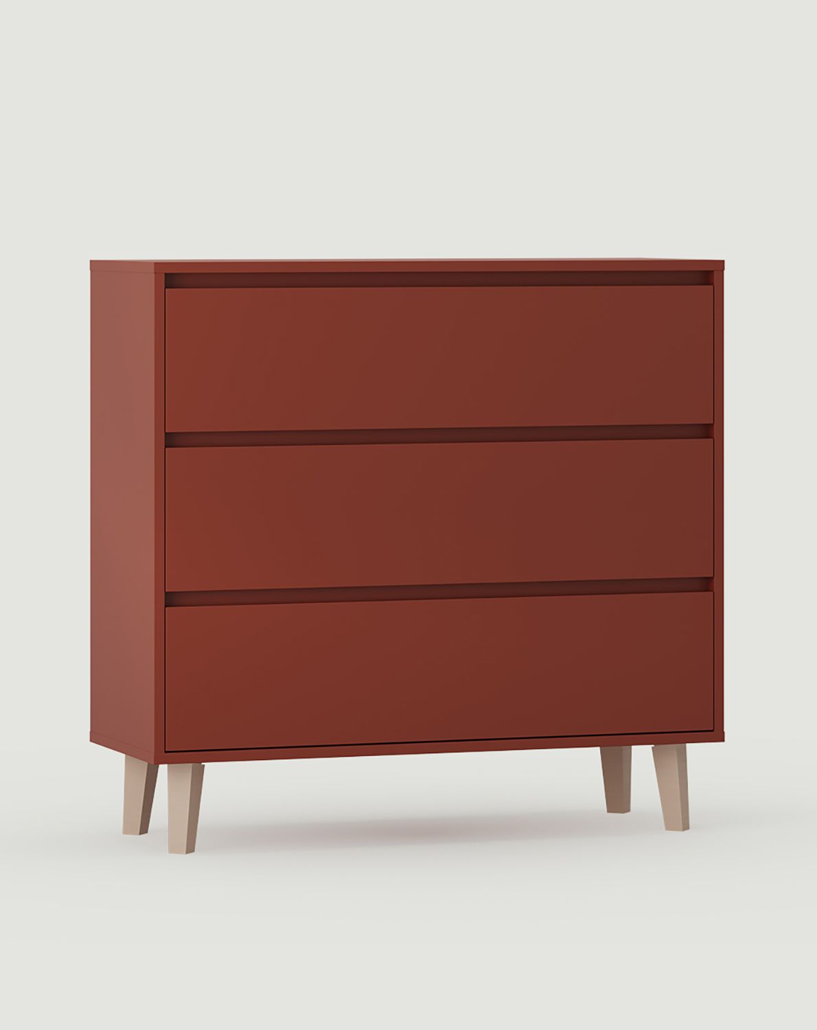 FKK1 FENRIS Kommode
Farbe: Feuriges Terrakotta
Beine: Buche trapezförmig Beige