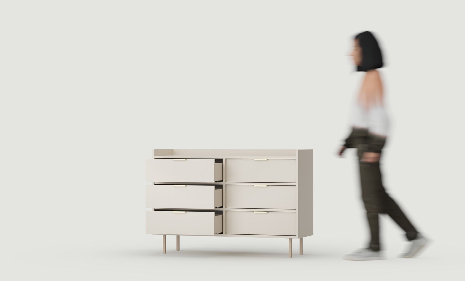 RTV-Schrank SIGI KS2TV6S
Farbe: Woolly Cashmere
Fuß: Cappuccino
Griff: LING Gold
