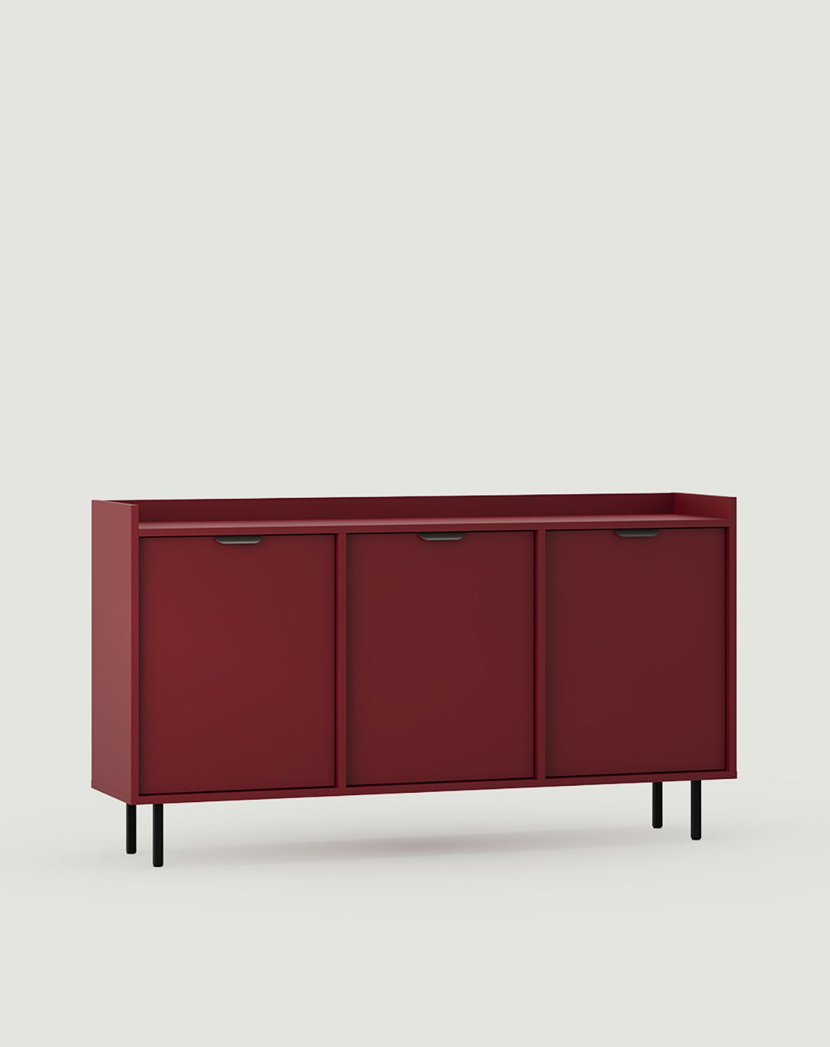 SIGI RTV-Schrank KSTV1K
Farbe: Marseille Burgund
Bein: Schwarz
Griff: LAYERS 110 Deep Basalt
