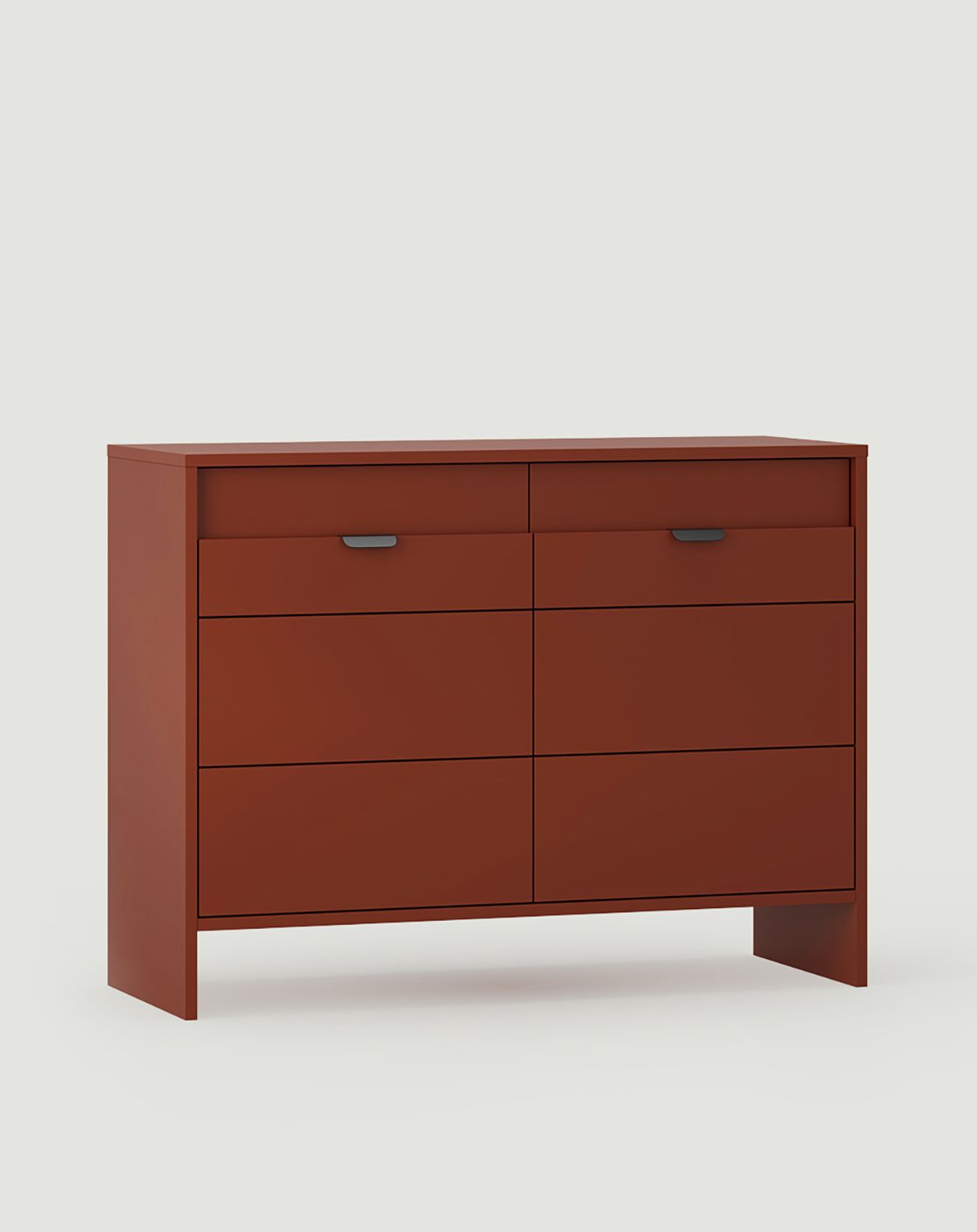 Kommode mit sechs Schubladen LAYERS LAY12
Farbe: Fiery Terracotta
Farbe der Frontplatte: Fiery Terracotta
Griff: LAYERS 110 Schwarzer Onyx
                                                        
                            