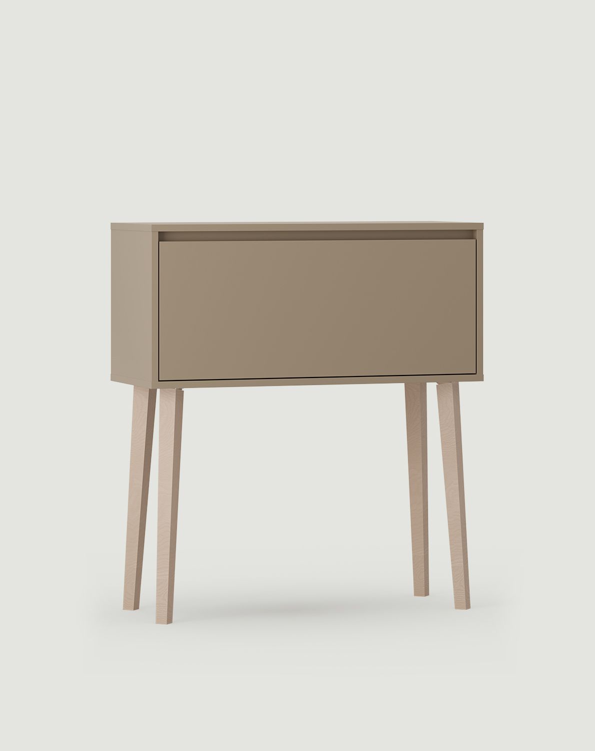 FENRIS KF1 Konsole
Farbe: Cappuccino
Bein: Buche trapezförmig beige
