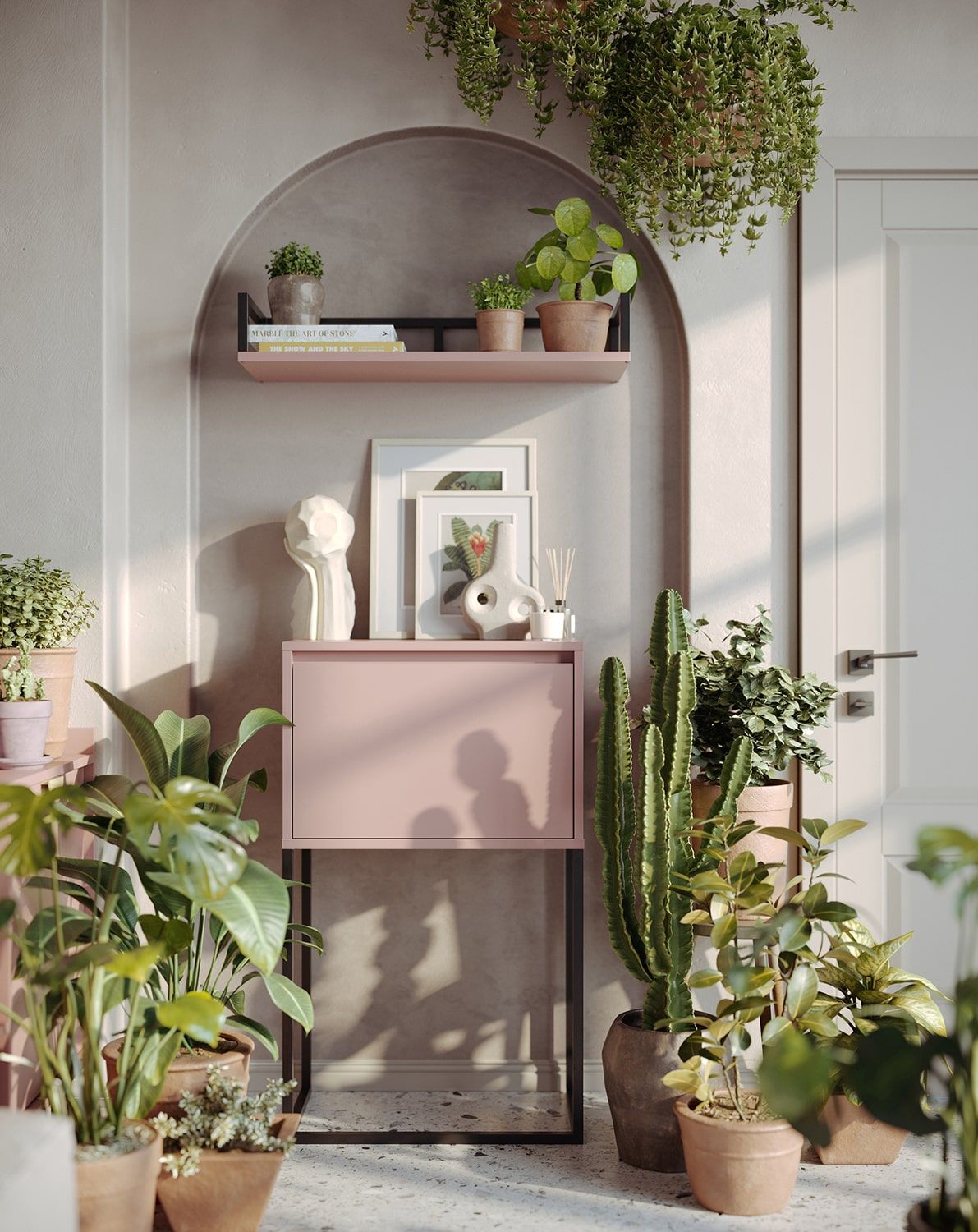 ODIS KD1 Kommode Konsole
Farbe: Antique Rose
Farbe der Beine: Stahl ODIS Schwarz