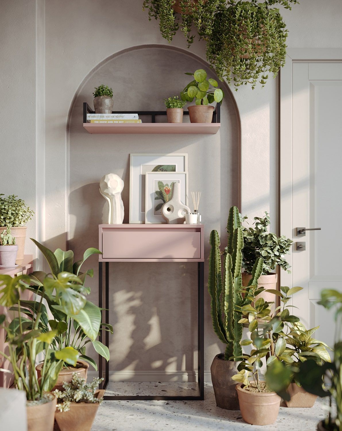 ODIS KD2 Kommode Konsole
Farbe: Antique Rose
Farbe der Beine: Stahl ODIS Schwarz