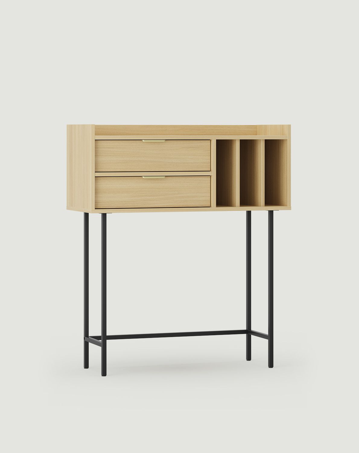 Hochkonsole SIGI KSW2S
Farbe: Sandeiche
Bein: Schwarz
Griff: Ling Gold