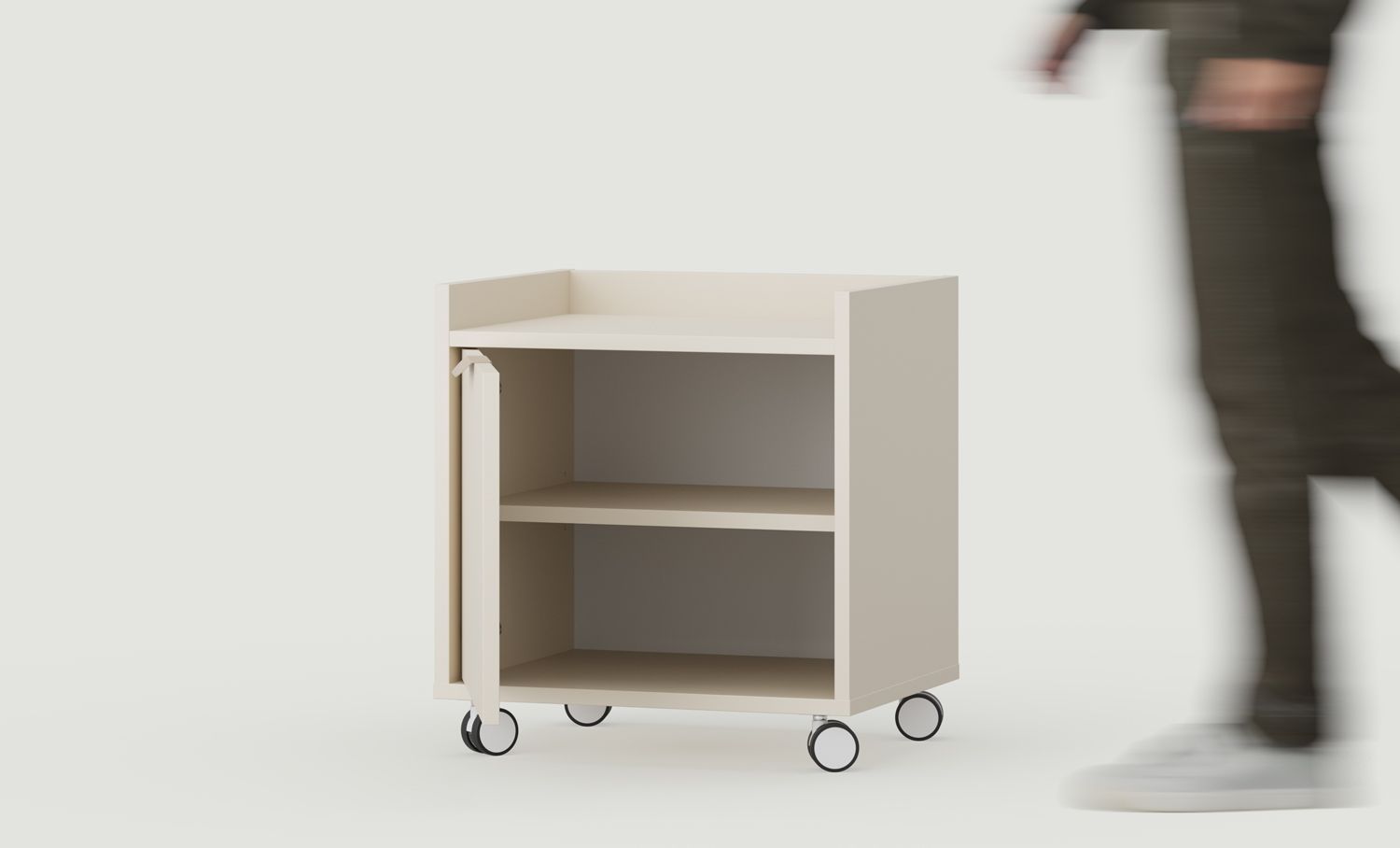 SIGI Bürocontainer auf Rollen SKKPRO4
Farbe: Champagnerbeige
Rollen: Weiß und schwarz
Handgriff: LAYERS 110 Champagnerbeige
                            