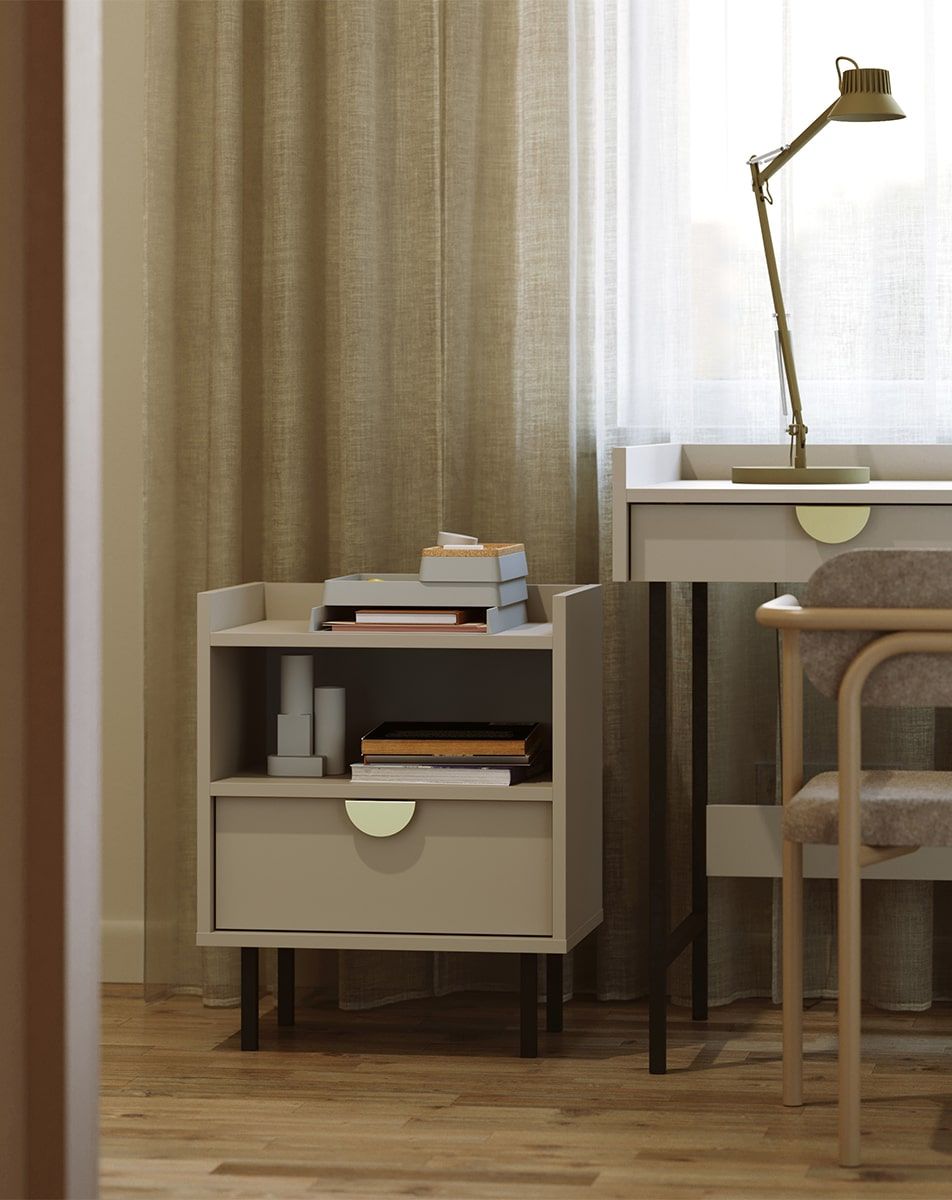 SIGI Büro-Sockel SKPRO3
Farbe: Woolly Cashmere
Bein: Schwarz
Griff: RIND-Griff Gold