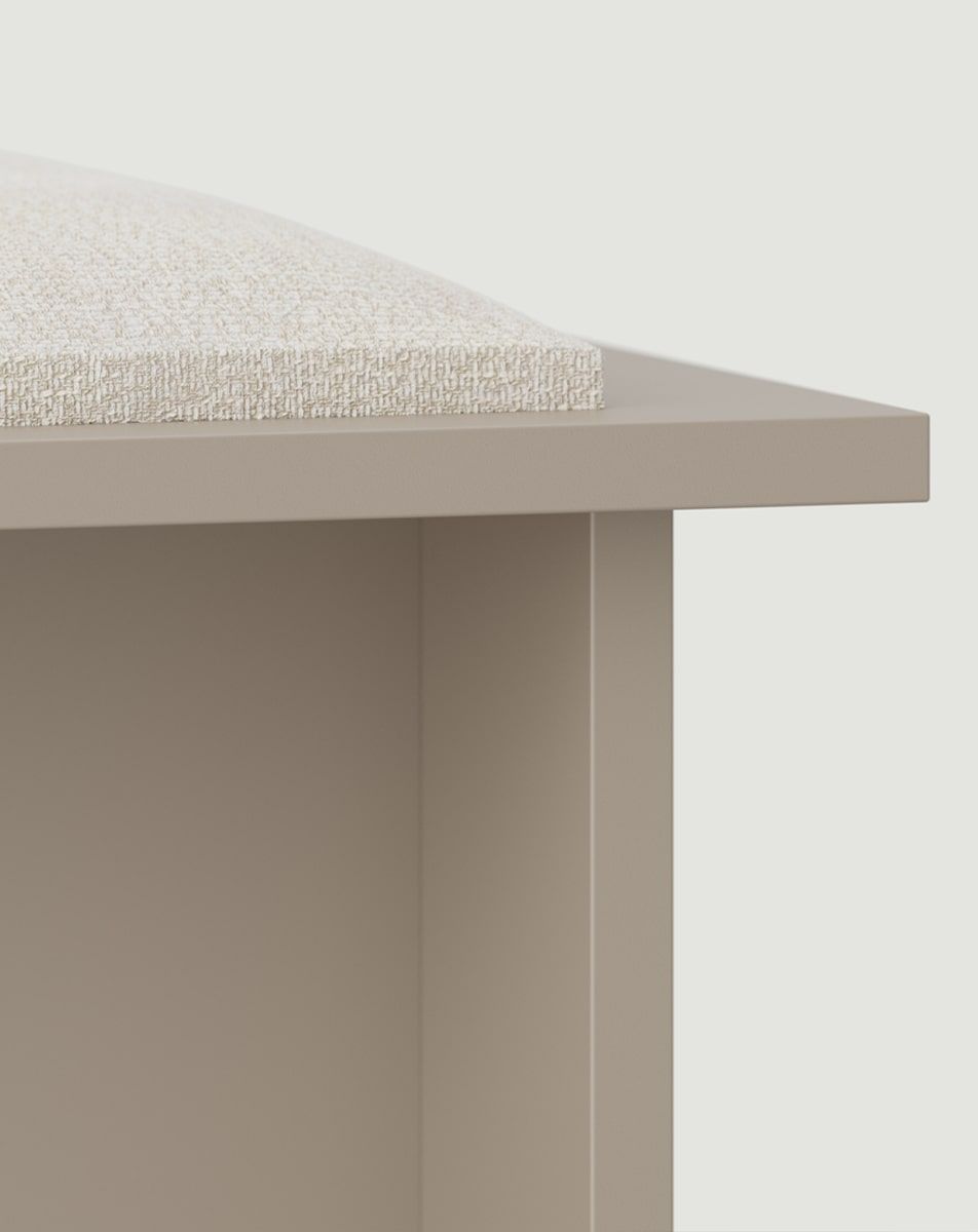 KABE LK02 Bank im JAPANI-Stil
Farbe: Esche Lehm
Farbe der Polsterung: Terra 01