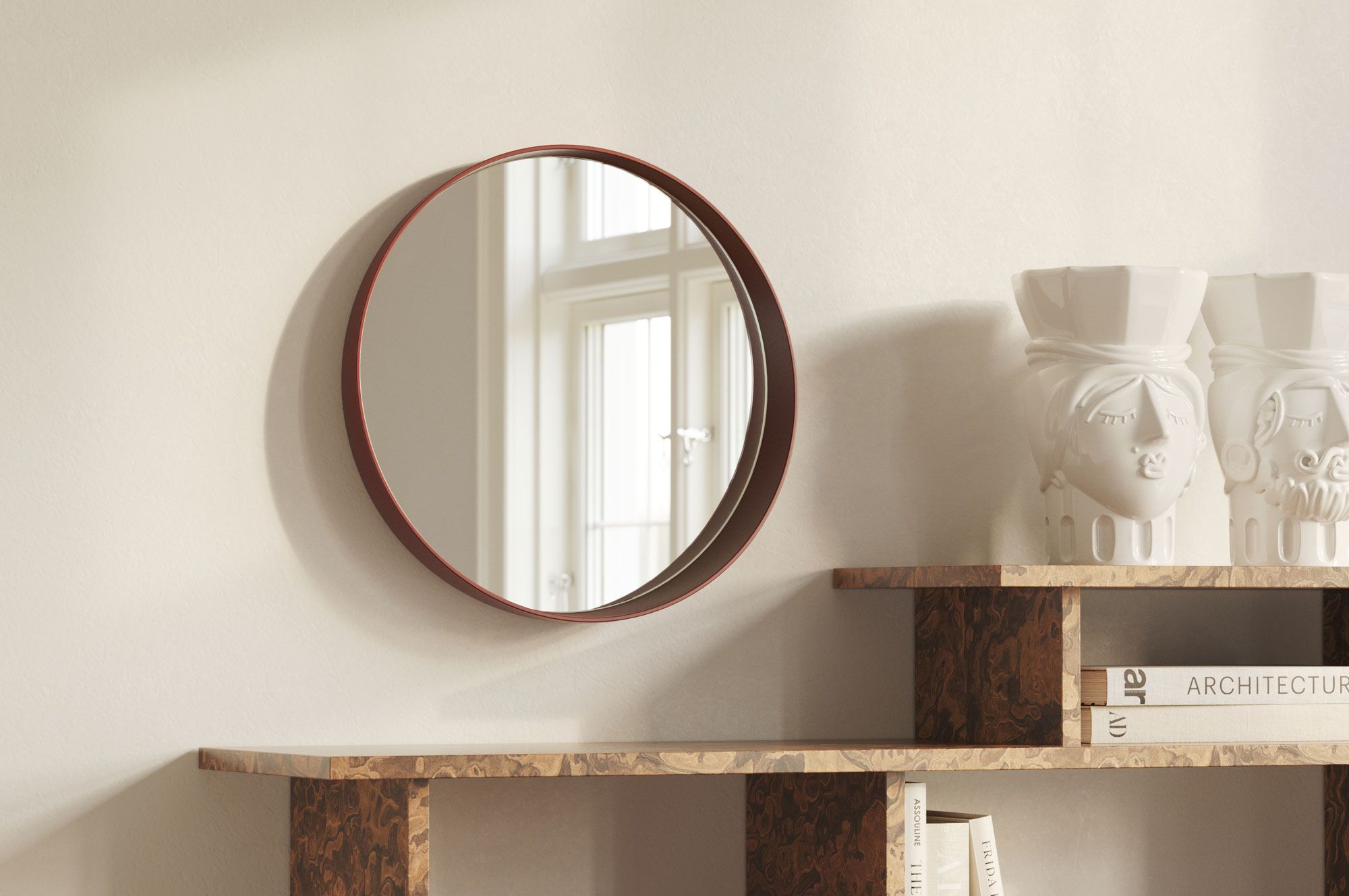 LULO Spiegel Ø41 cm
Farbe: Porto