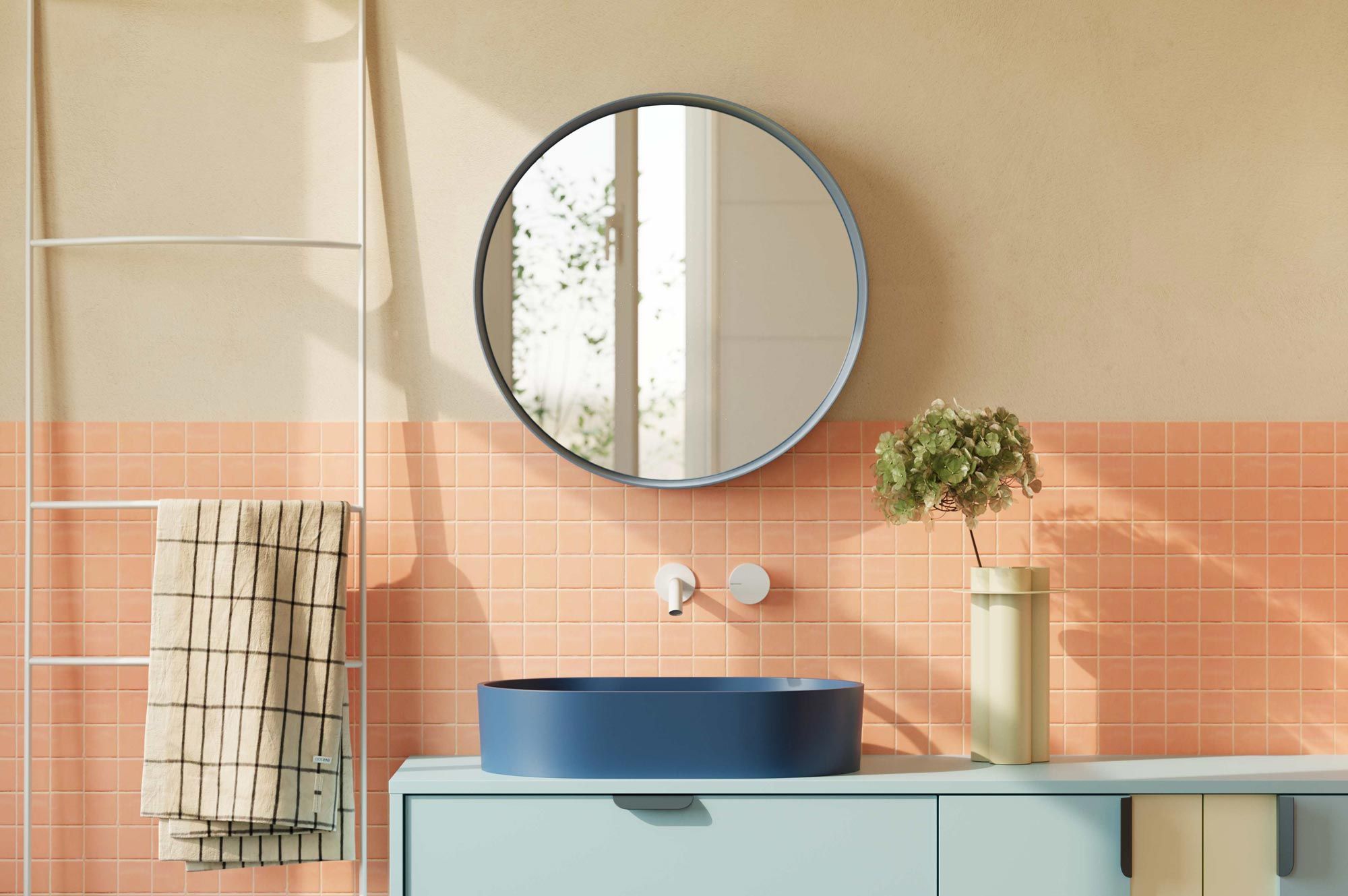 Spiegel LULO Ø58 cm
Farbe: Lagune