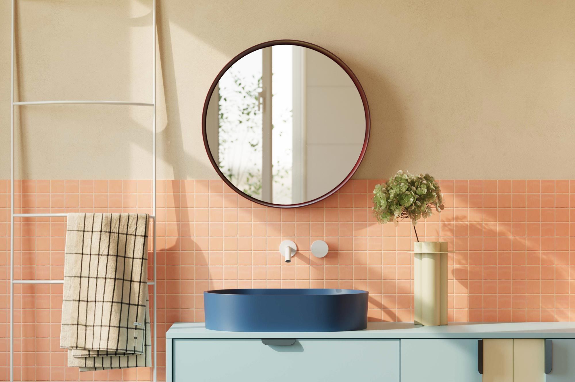 Spiegel LULO Ø58 cm
Farbe: Porto
