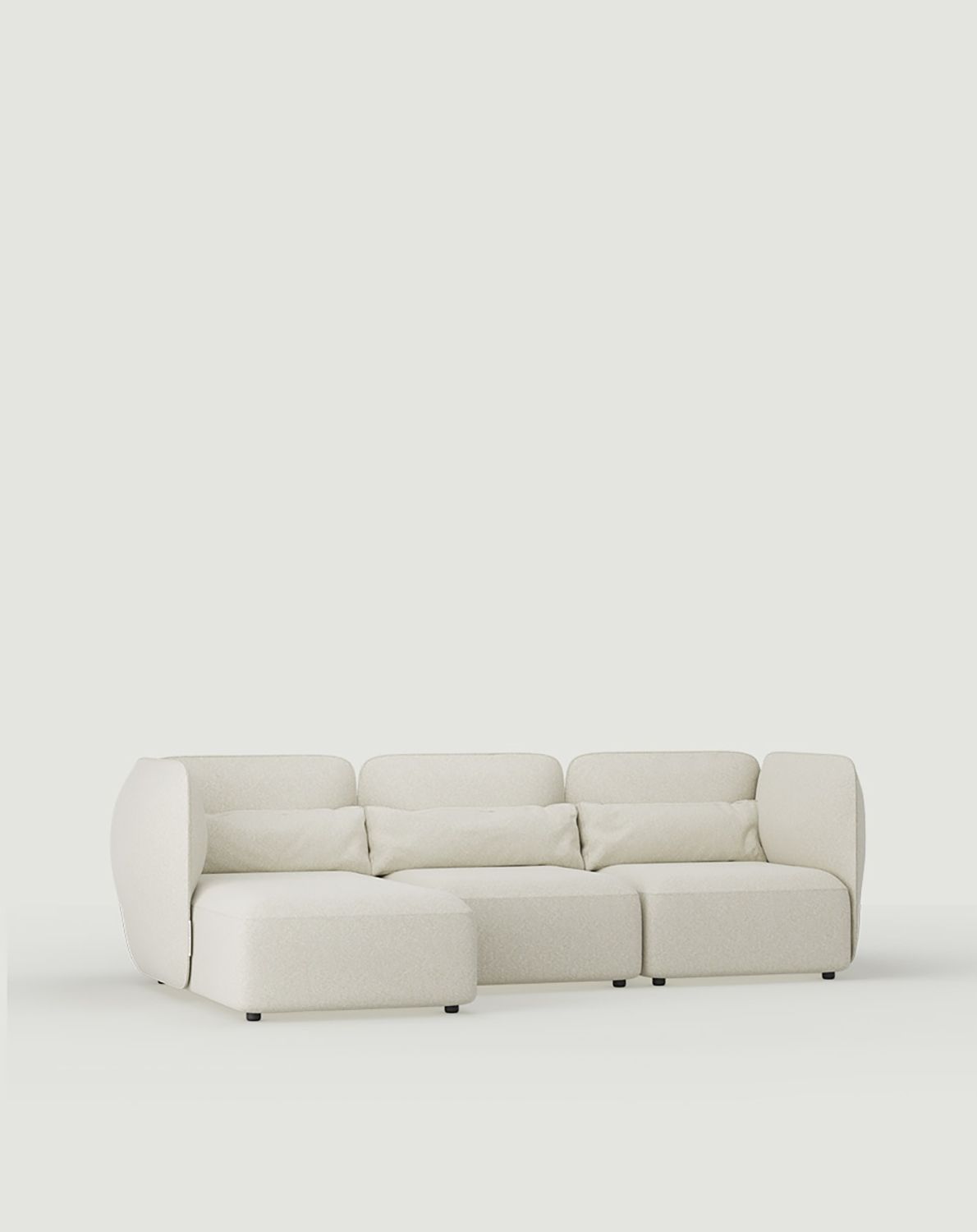 Dreisitziges Ecksofa NEDO NED05L - linke Seite