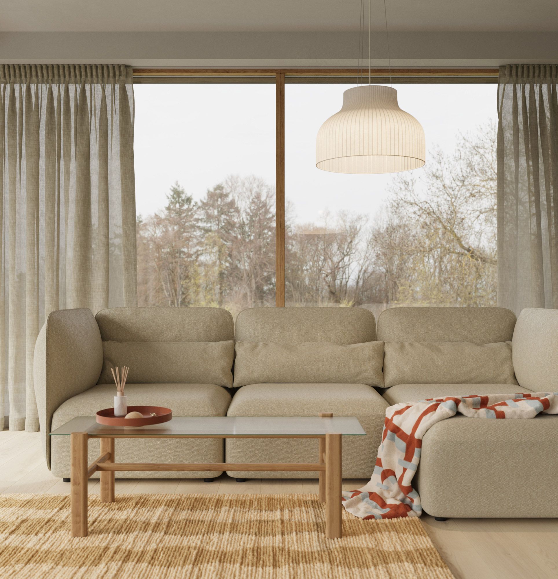Dreisitziges Ecksofa NEDO rechts NED05P