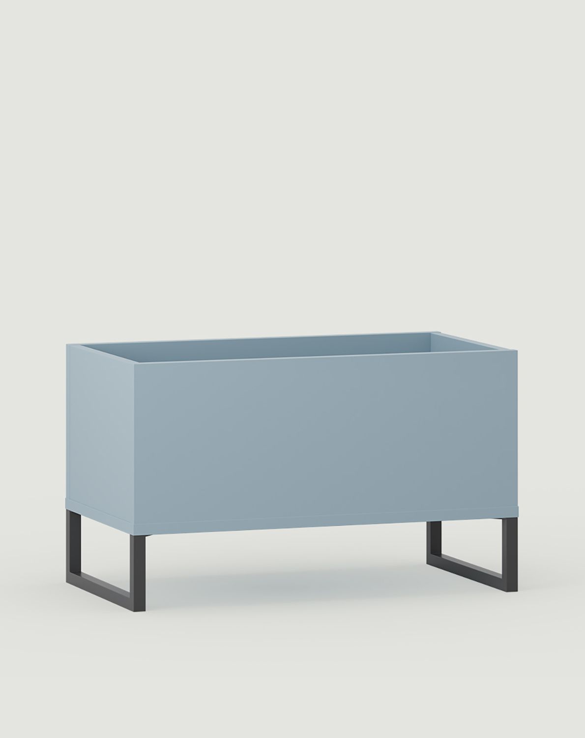 ODIS Topfdeckel auf Stahlbeinen DN01
Farbe: Taubenblau
Farbe der Beine: Stahl ODIS Grau