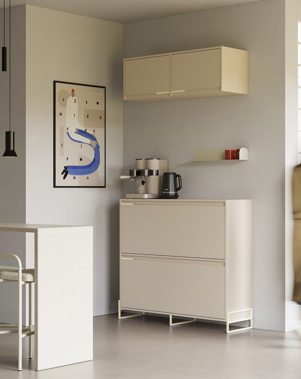 INEA PI2 Pavillon
Farbe: Champagner Beige
Farbe des Griffs: Stahl Inea Milky Way