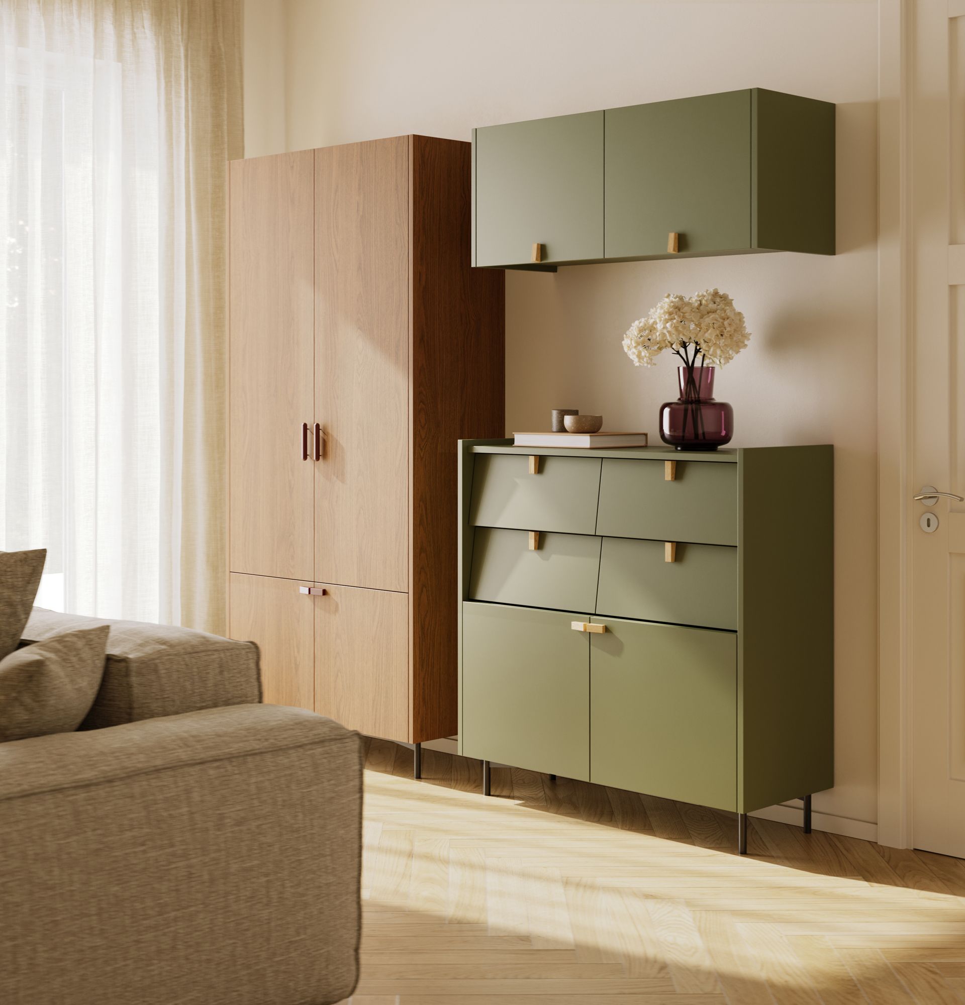 SKRA SKR79 Doppelter Pfau
Farbe: Zypressengrün
Griff: Eiche Wedge