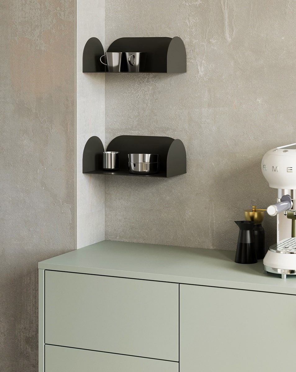 LAYERS Stahlregal LAY80
Farbe: Tiefes Basalt