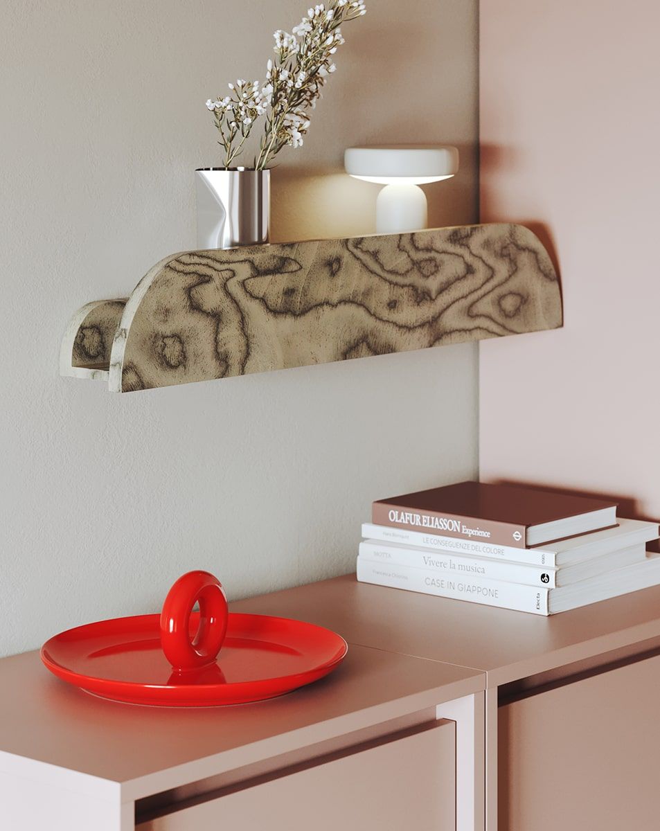 RAGNAR RA25 Hängendes Regal
Farbe: Sottsass Grau Furnier