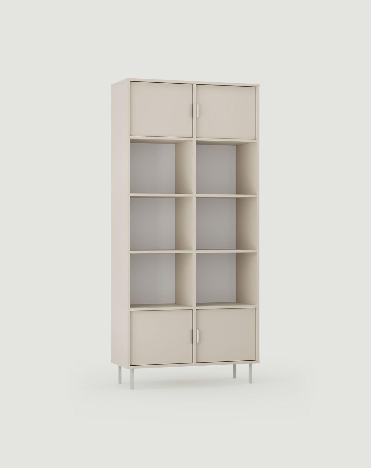 SIGI office hohes Bücherregal SRWPRO2
Farbe: Wrapping Cashmere
Bein: Milk Pistachio
Griff: LAYERS 110 Milk Pistachio
                            