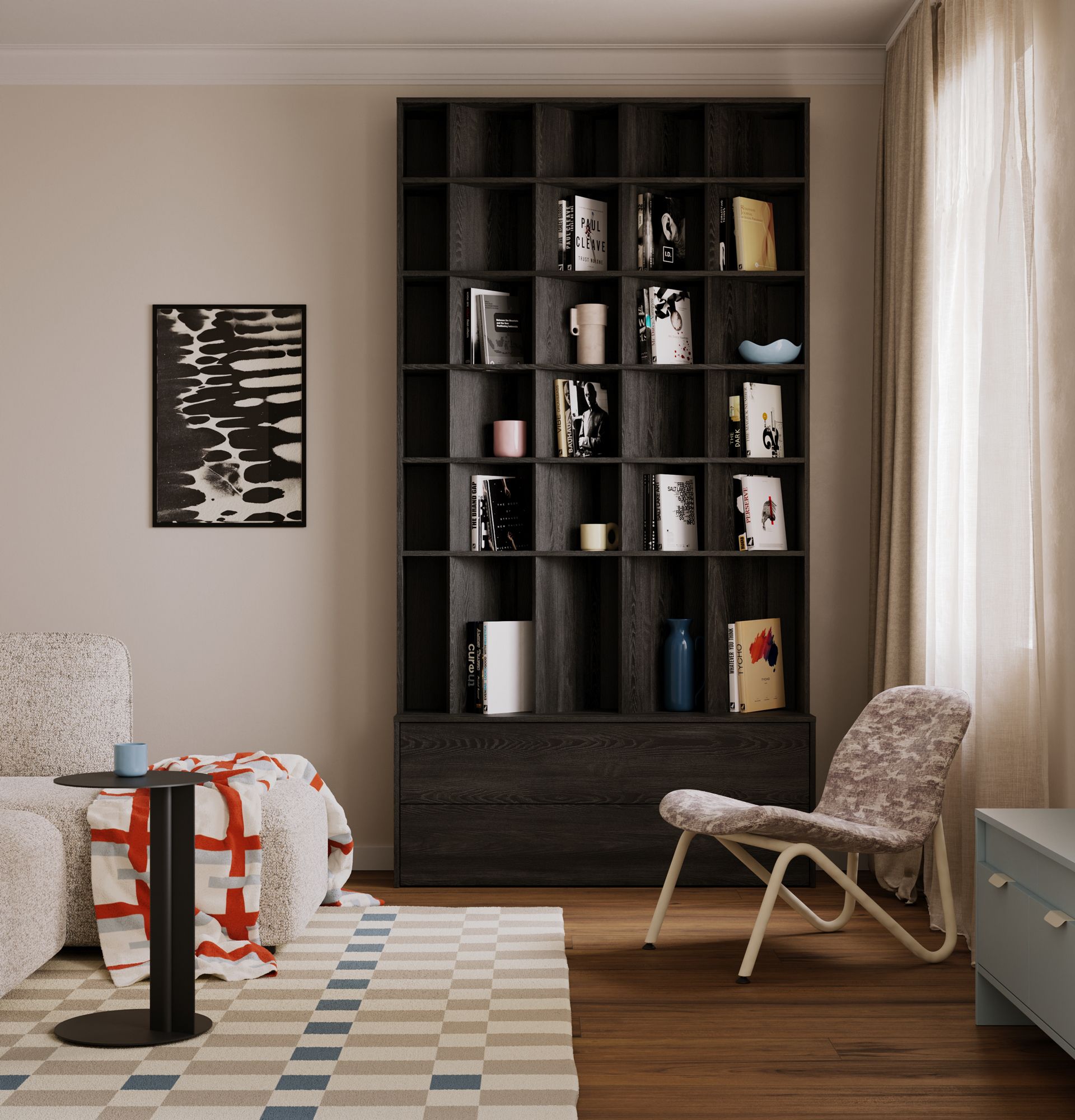 Bücherregal YUTO YSZ02
Farbe: Schwarz patinierte Eiche