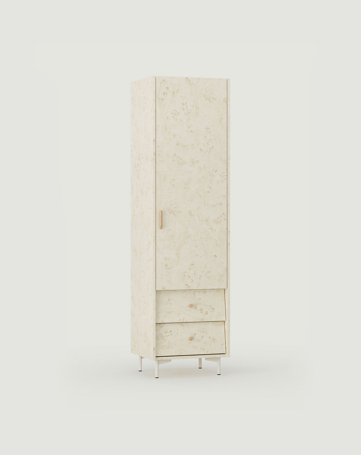SKRA SKR75 Sockel
Farbe: Art Deco Zinn
Oberer Griff: Zigarreneiche
Unterer Griff: Eichenholzknauf
Bein: Milky Way
                            
                            