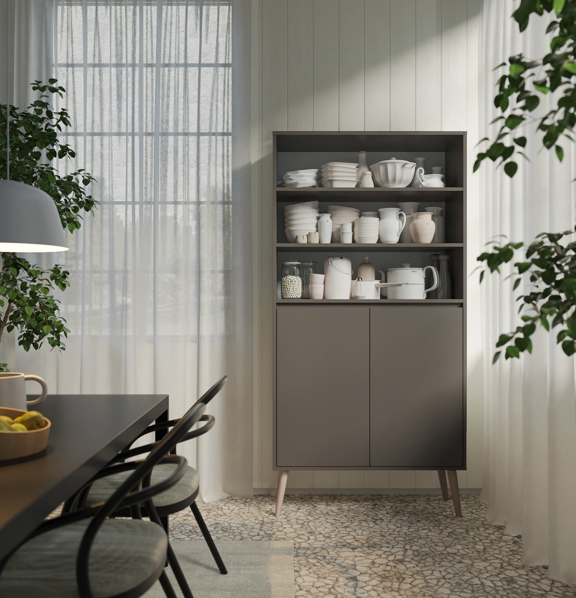 FENRIS FS1 Sockel
Farbe: Diamantgrau
Bein: Zylinder Buche Beige