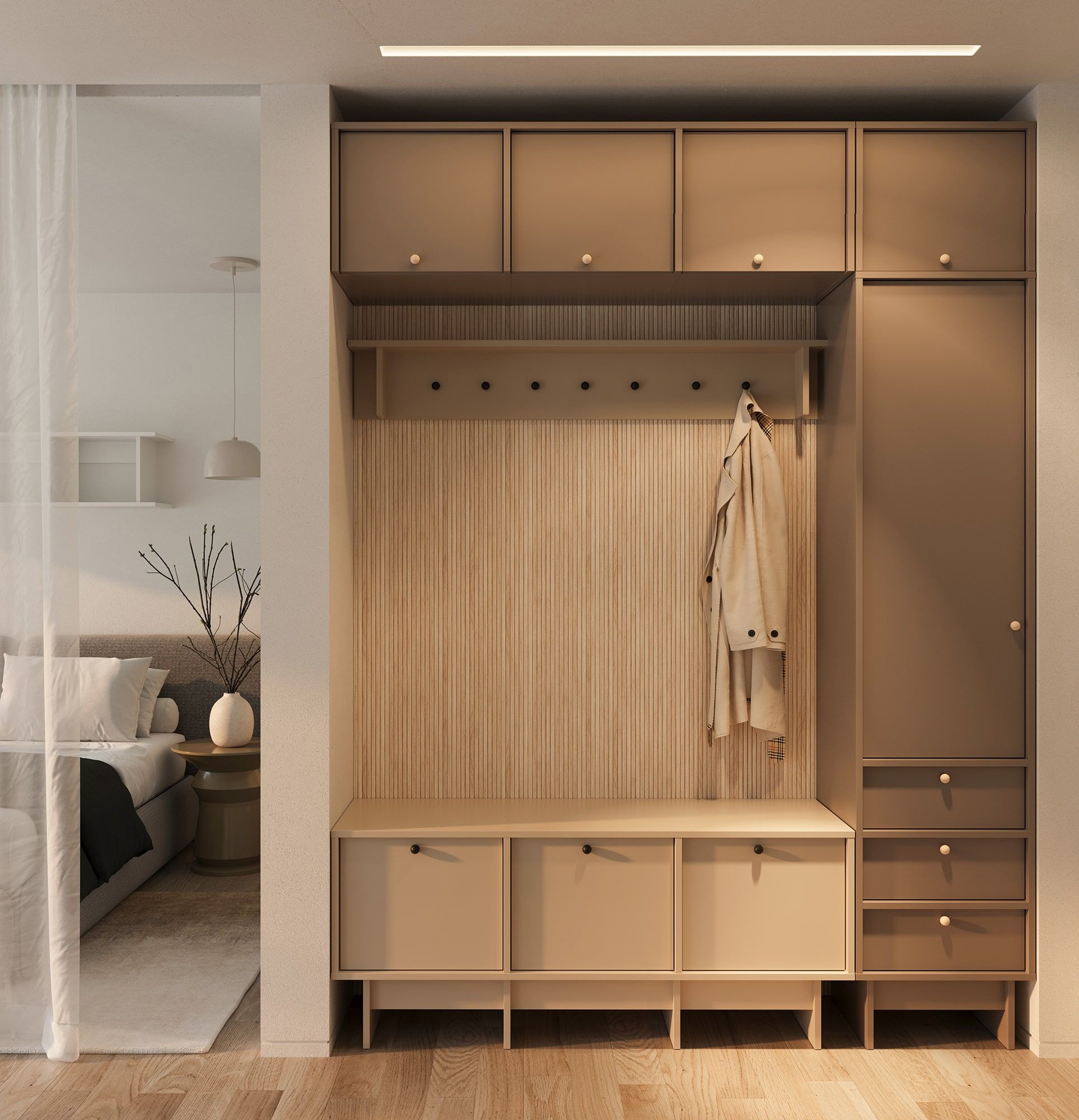 KABE SK03 Sockel im JAPANDI-Stil
Farbe: Kaffeebraun
Griff: Kugelgriff aus Holz KD