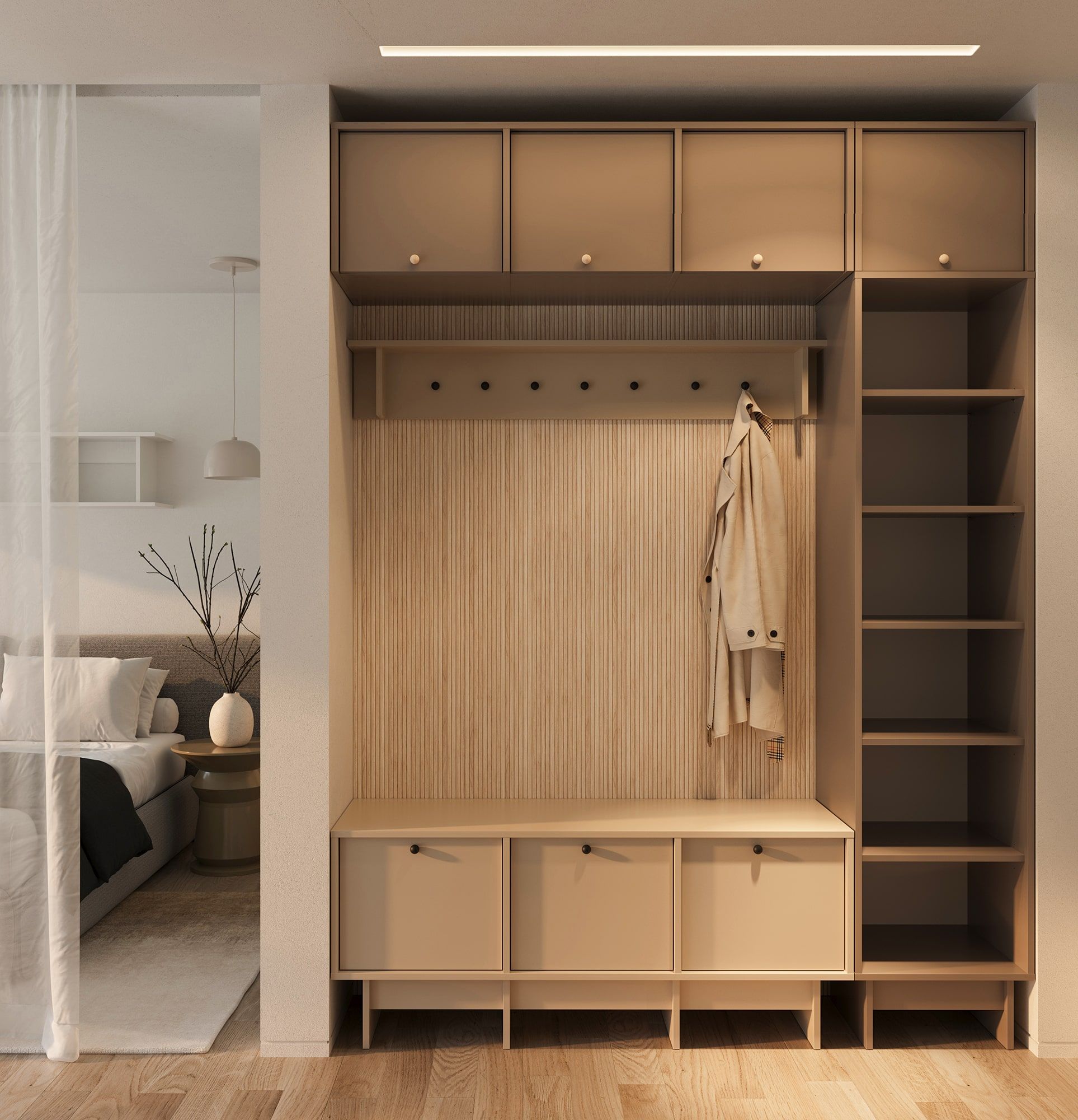 KABE SK04 Sockel im JAPANDI-Stil
Farbe: Kaffeebraun