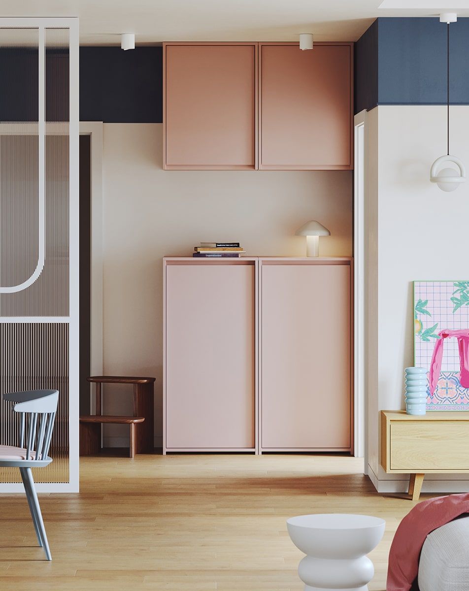 RAGNAR niedriger Sockel mit Ablagen RA09
Farbe: Antique Rose