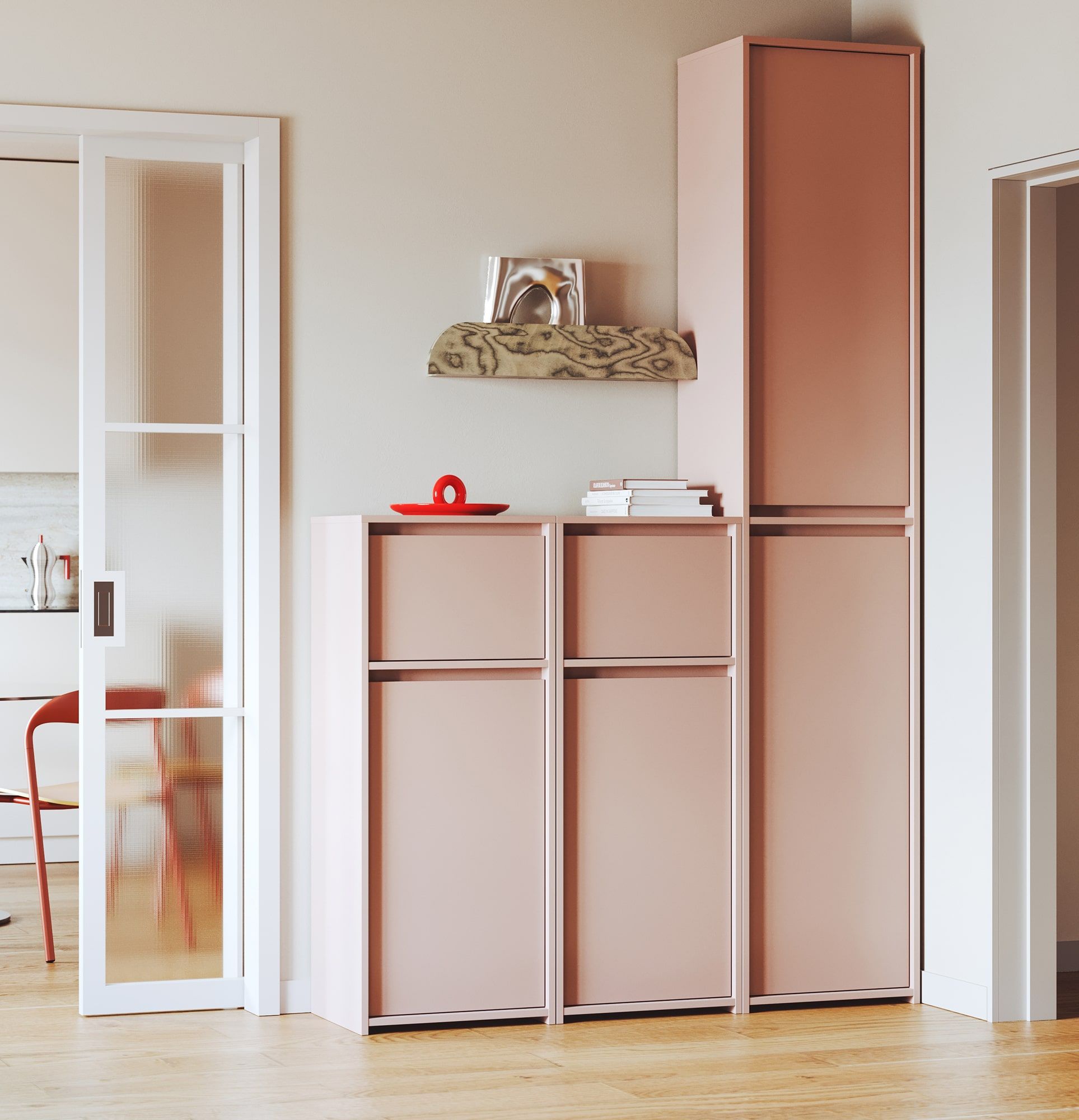 RAGNAR hoher Sockel mit Ablagen RA07
Farbe: Antique Rose