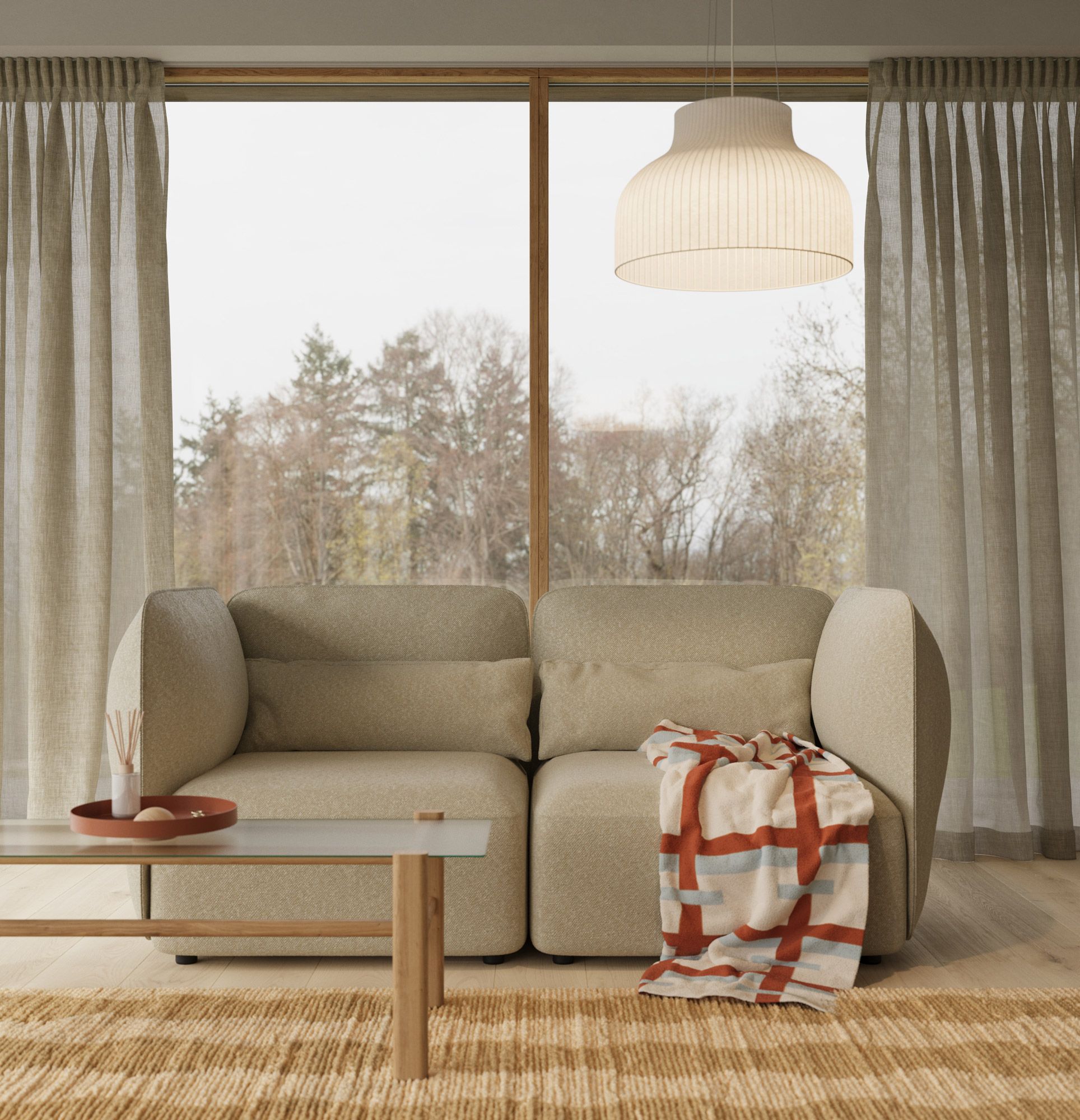 Zweisitziges Sofa NEDO NED01