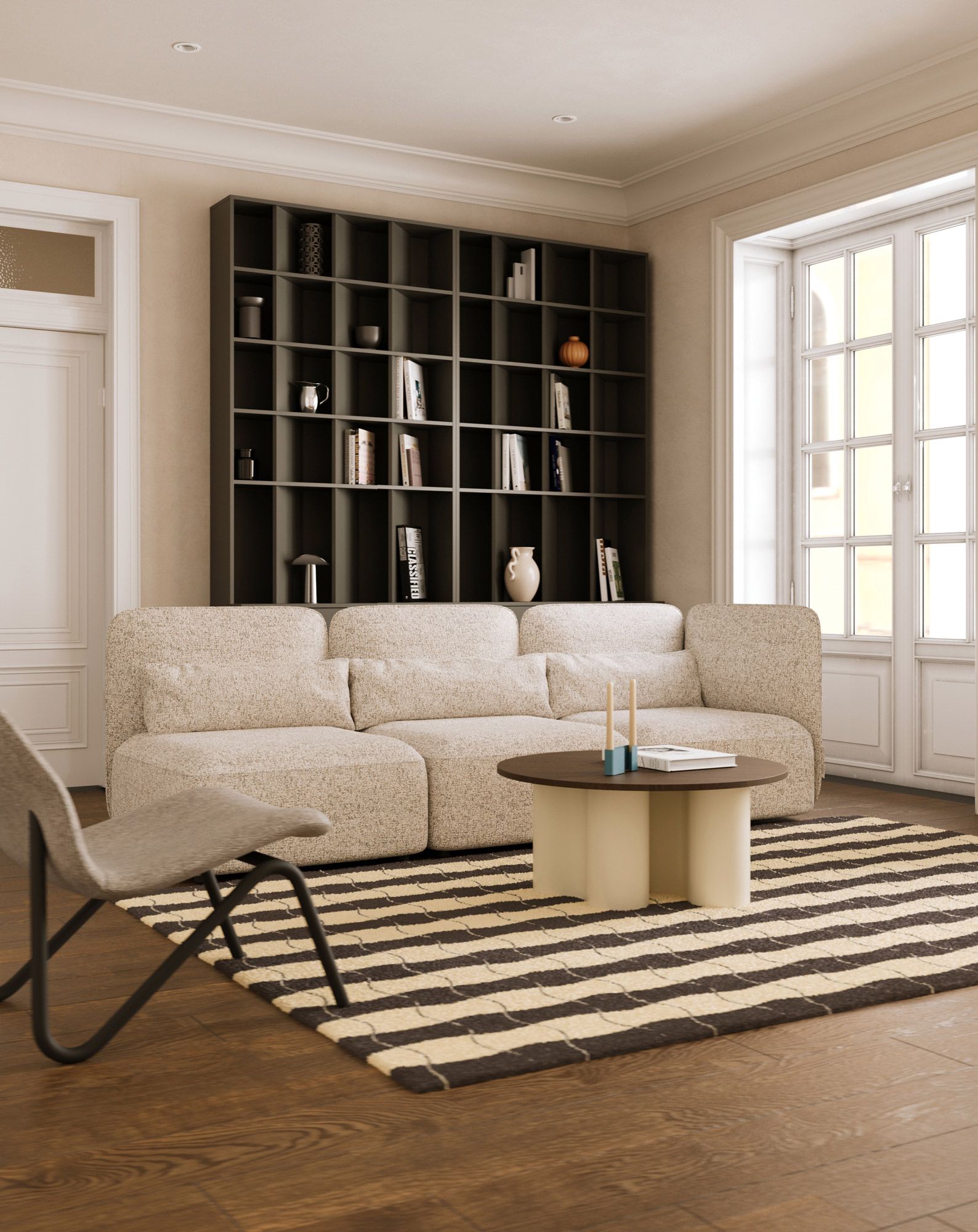 Dreisitziges Sofa mit Klappfunktion, nach links öffnend NEDO NED04L