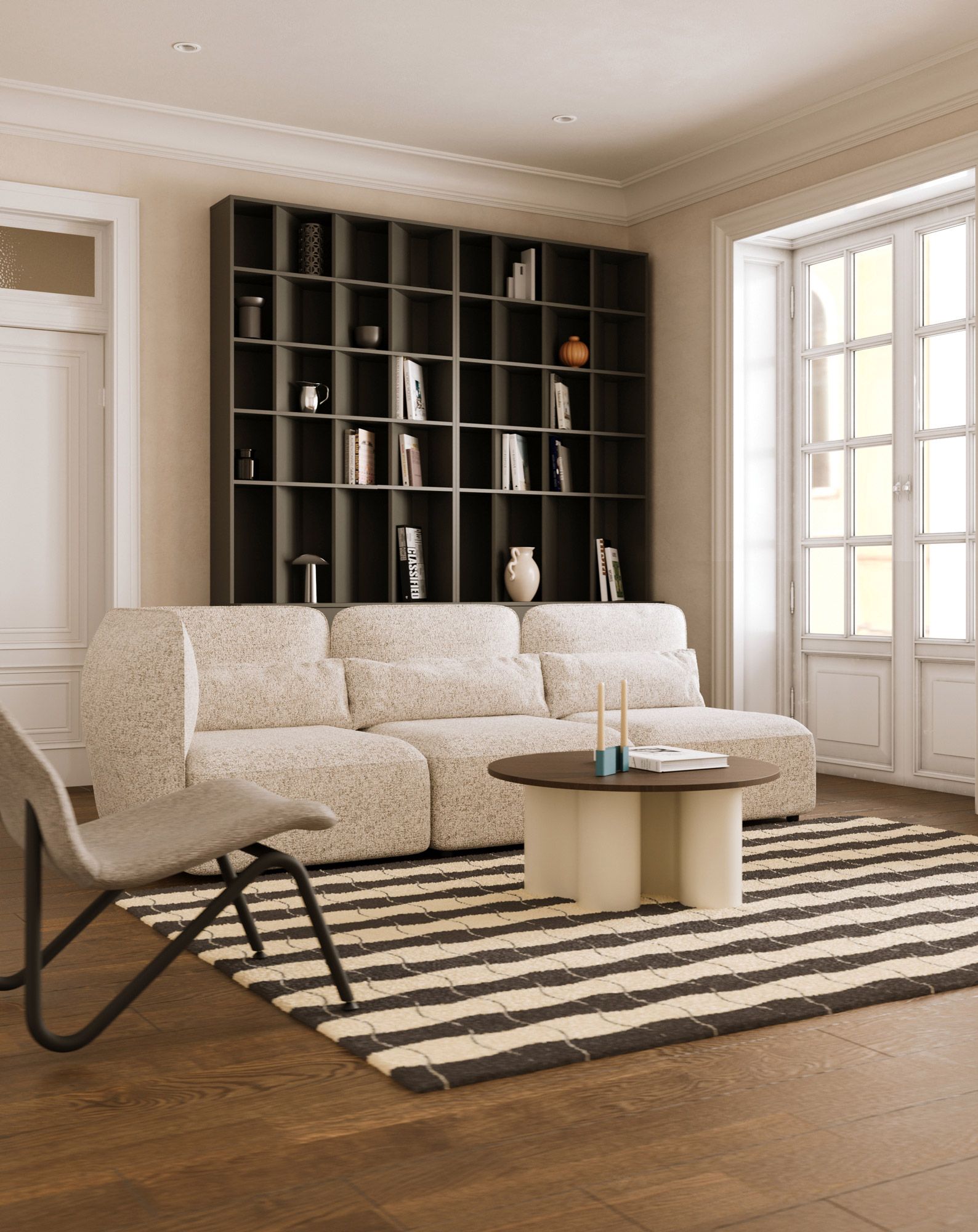 Dreisitziges Sofa mit Klappfunktion, nach rechts öffnend NEDO NED04P