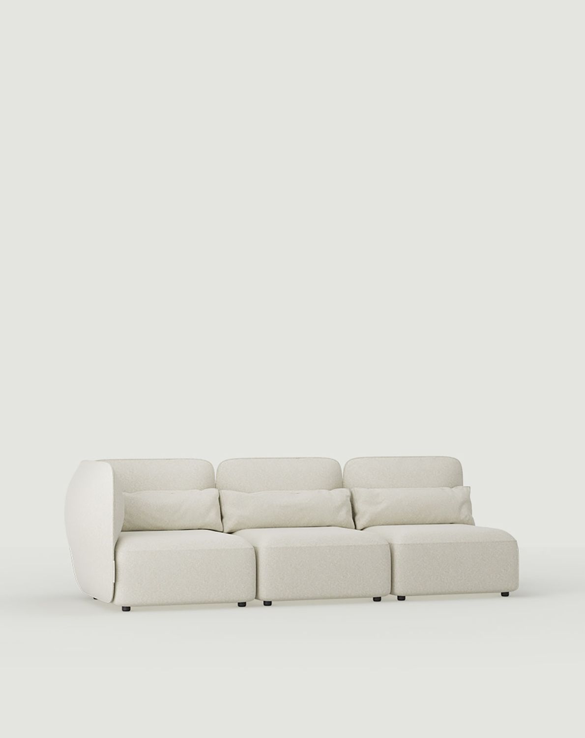 Dreisitziges Sofa mit Klappfunktion, nach rechts öffnend NEDO NED04P