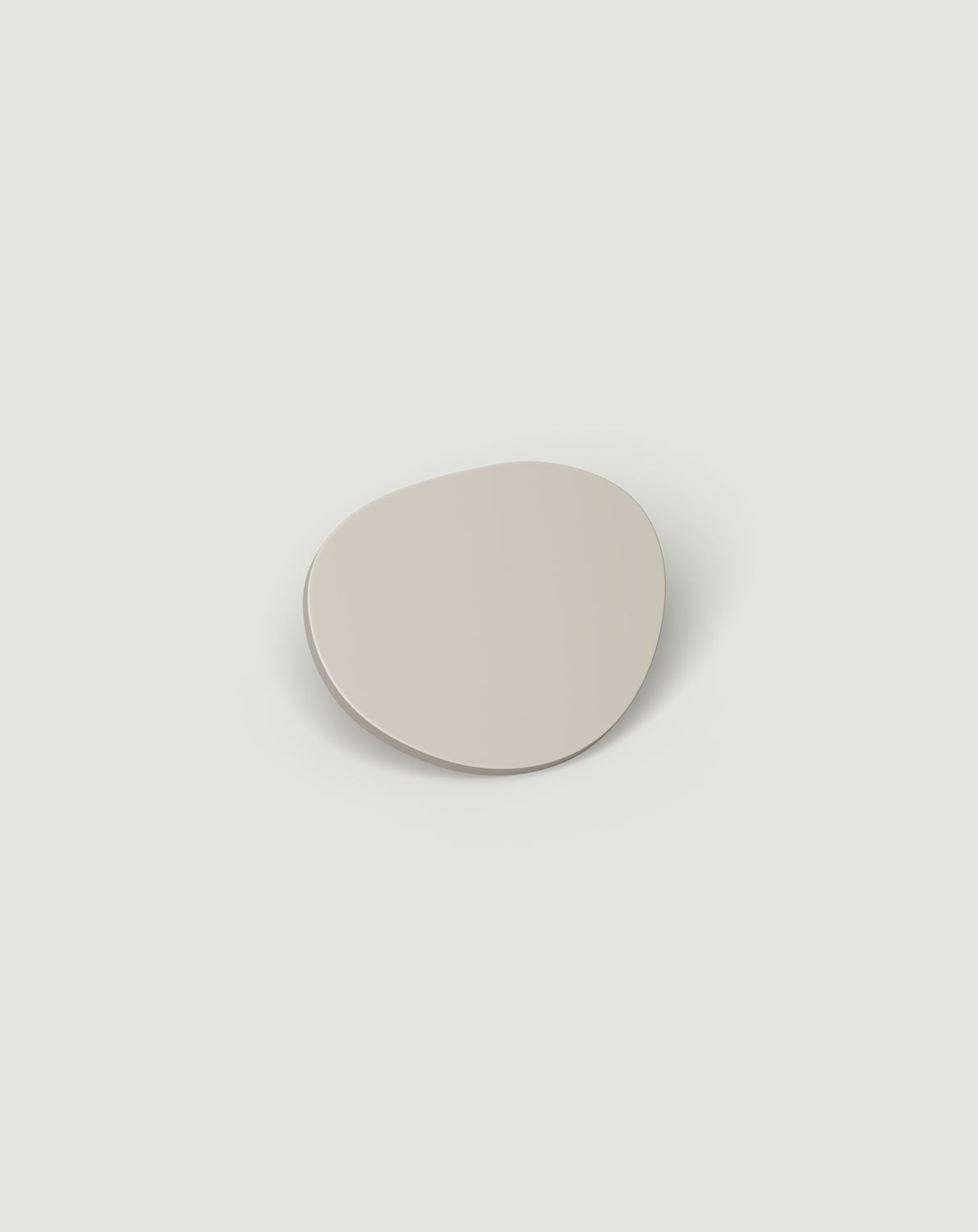Möbelgriff Stahl Tropfen graubeige